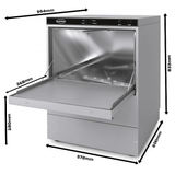 DISHWASHER FRONTLOADER ENT 500-230 DP DDE   WITH DRAIN PUMP AND DETERGENT DISPENSER