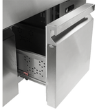 REFRIGERATED COCKTAIL BAR STATION   INCL. SINK, GLASS RINSER, GN CONTAINERS, SPEEDRAIL FOR BOTTLES, CUTTING BOARD AND WASTE BIN