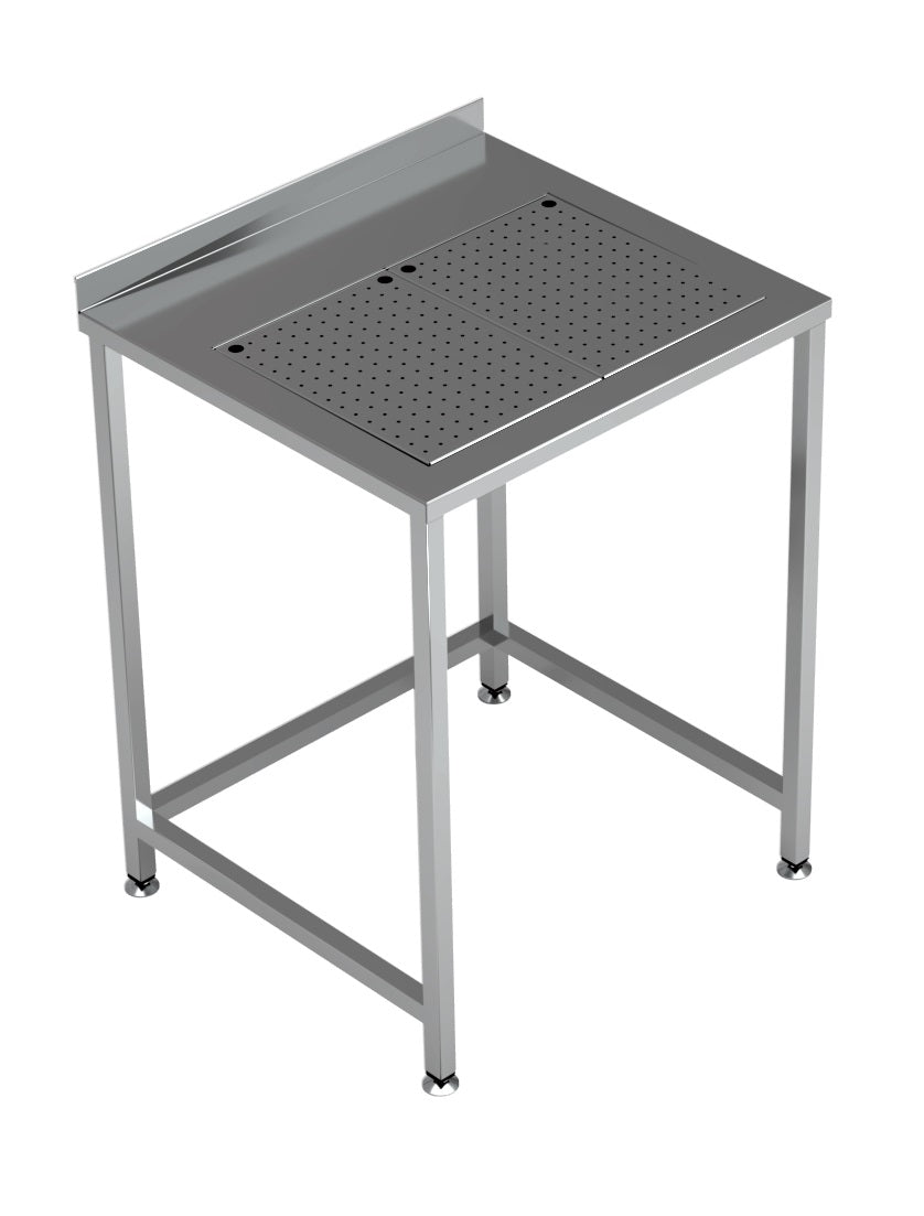 WORKTABLE WITH INTEGRATED DRIP-TRAY 700X650