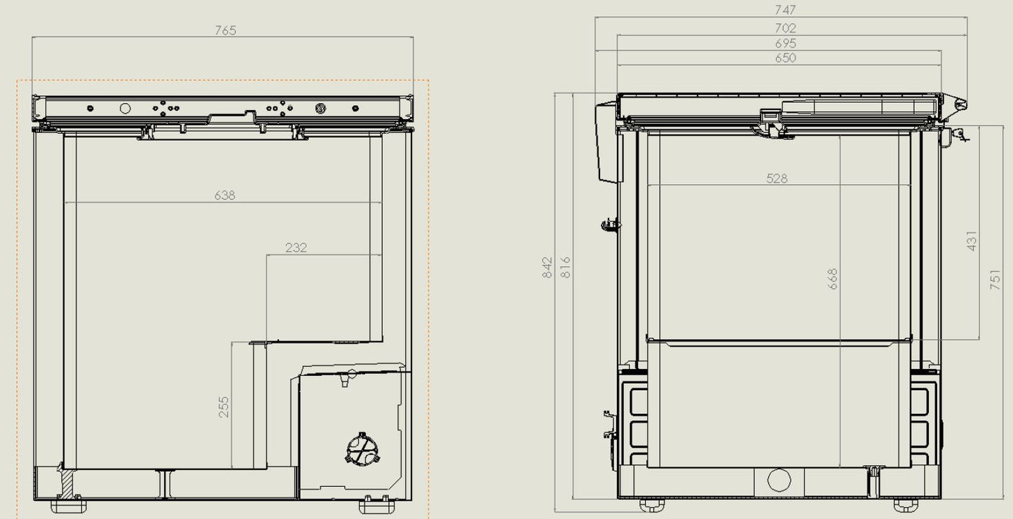 CHEST FREEZER SS COVER 202 L