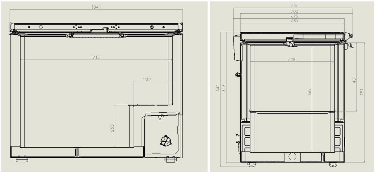CHEST FREEZER SS COVER 305 L