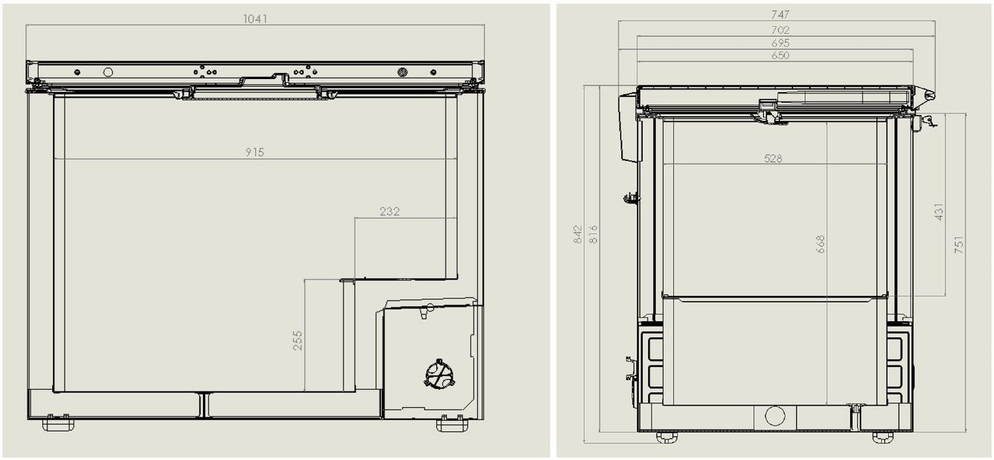 CHEST FREEZER SS COVER 305 L