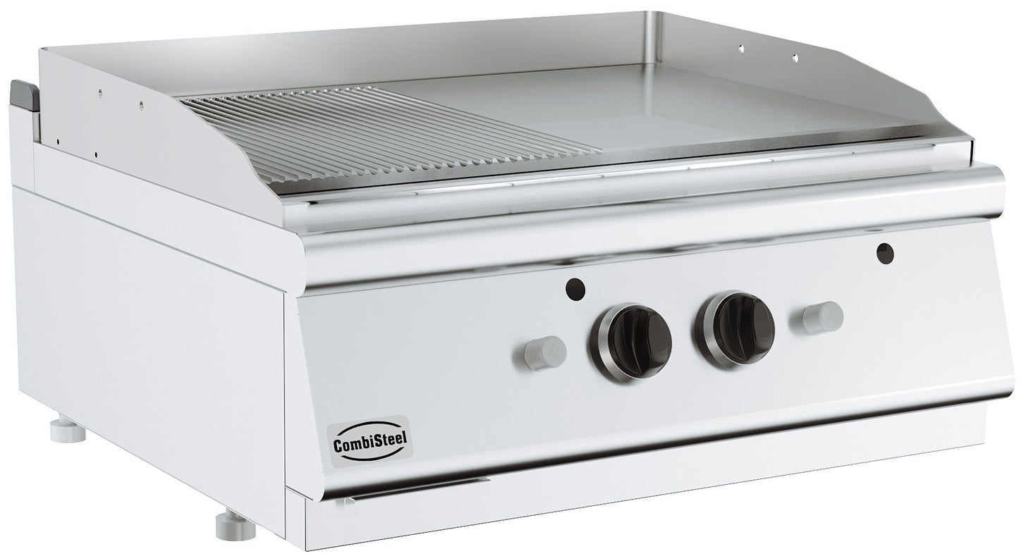 BASE 700 GAS FRY TOP CHROME/GROOVED