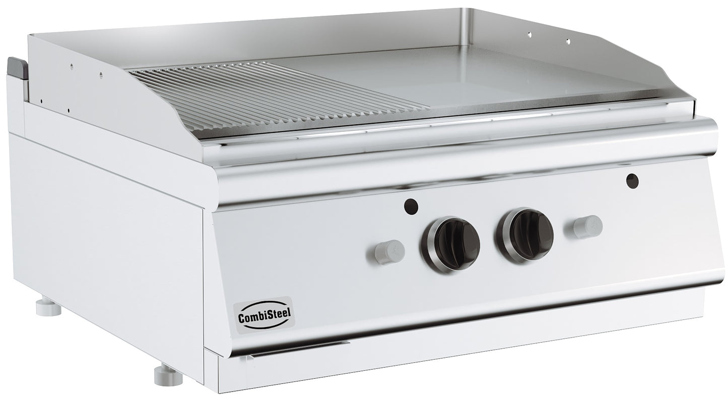 BASE 700 EL. FRY TOP CHROME/GROOVED