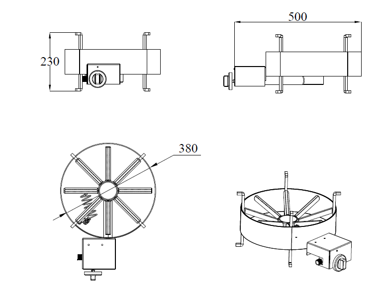 15kW Commercial Gas Wok Burner – Countertop Model