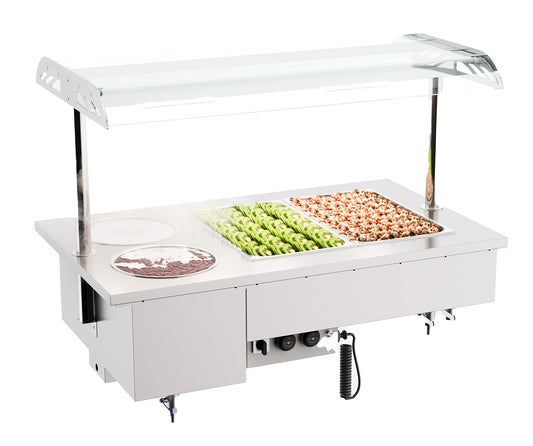 DROP-IN BAIN-MARIE UNIT WITH BOWLS 2/1