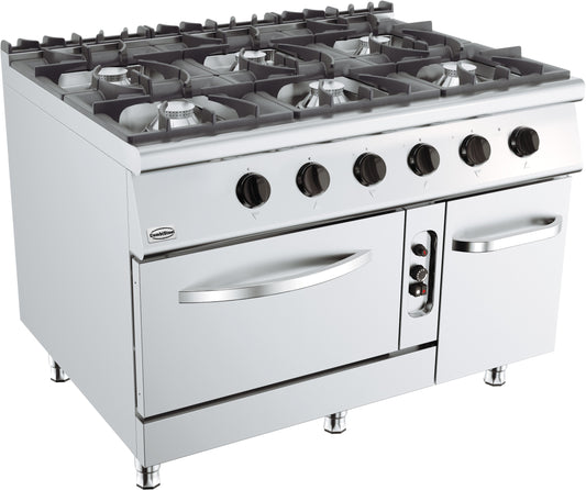 BASE 900 GAS STOVE 6 BU. WITH GAS OVEN
