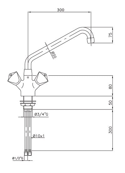 FAUCET WITH 1-HOLE