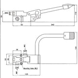 PEDAL CONTROLLED MIXING FAUCET 1 PEDAL