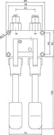 PEDAL CONTROLLED MIXING FAUCET 2 PEDALS