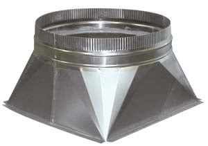 SQUARE TO ROUND CONVERTER Ø 200