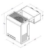 Freezer Straddle Unit | Capacity 9.1 -18.2 |400V