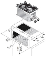 GAS RANGE 2 BU. 7KW
