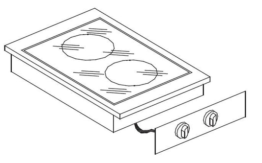 CERAMIC RANGE 2 ZONES