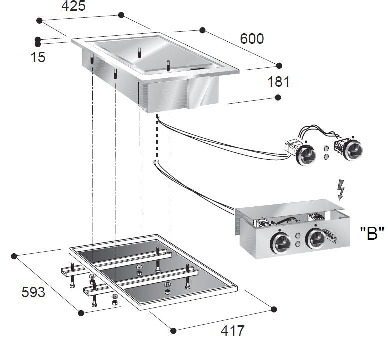 EL. FRY TOP SMOOTH 400V
