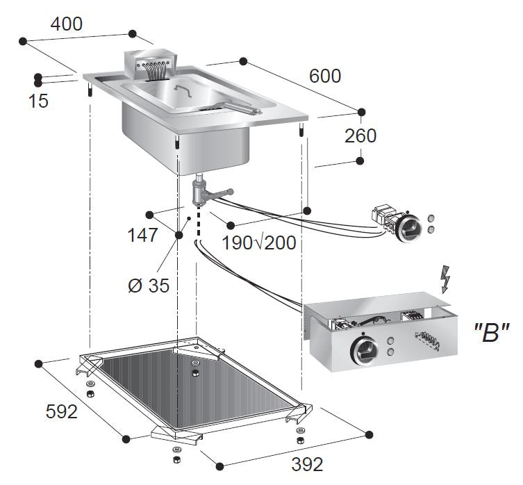 EL. FRYER 1X10 L