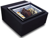 COUNTERTOP MODEL ICE CREAM DISPLAY BLACK  OPENS ON THE CUSTOMER SIDE