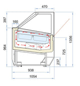 ISA Ice Cream Display Freezer 1080L | 20 x 5L Napoli | -14°C to -16°C