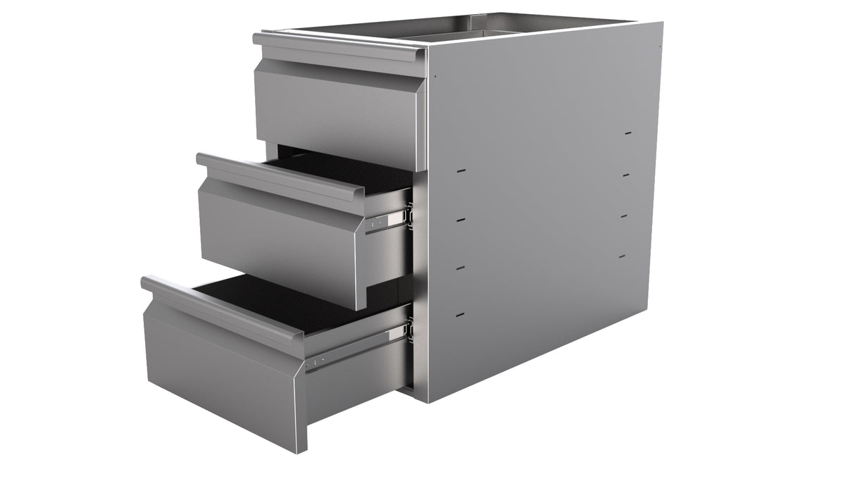 DRAWERSET 3 DRAWERS FOR TABLE 600