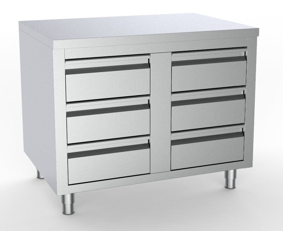 700 WORKTABLE WITH 6 DRAWERS 1000