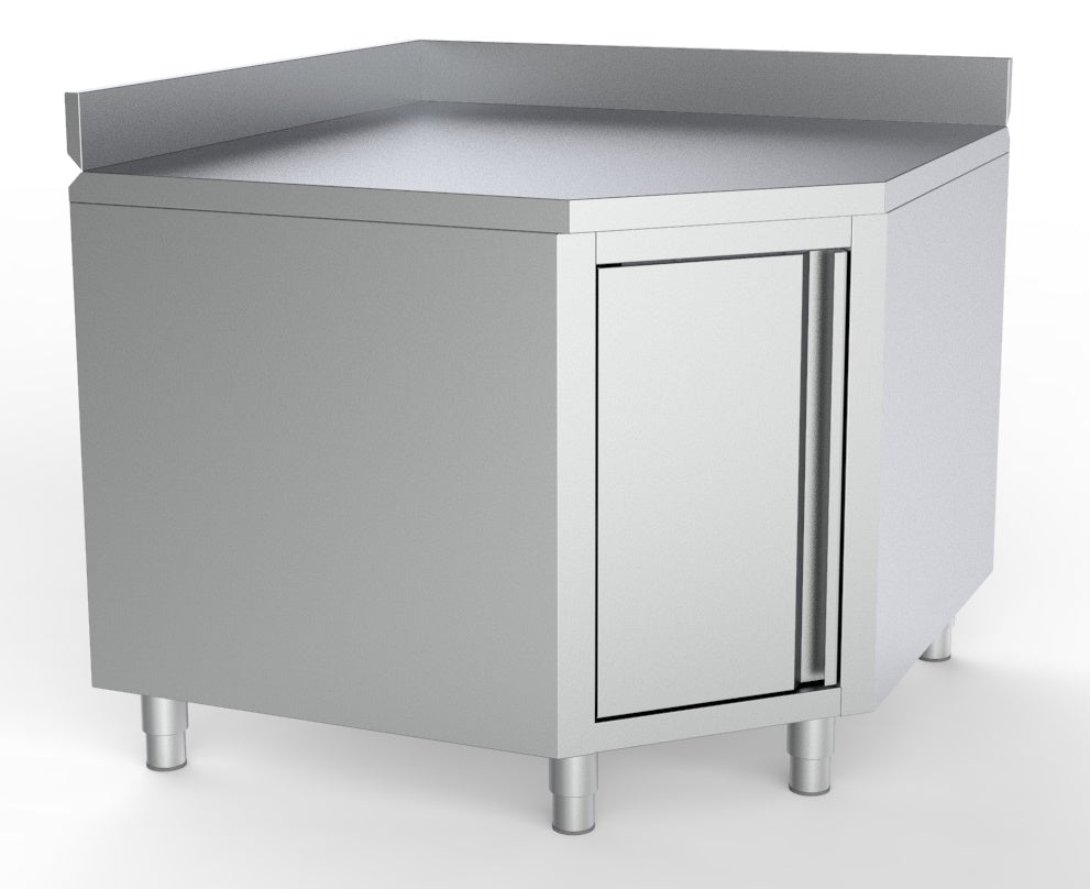 WORKTABLE CORNER WITH DOOR AND UPSTAND 1000/1000 FOR 700MM TABLES
