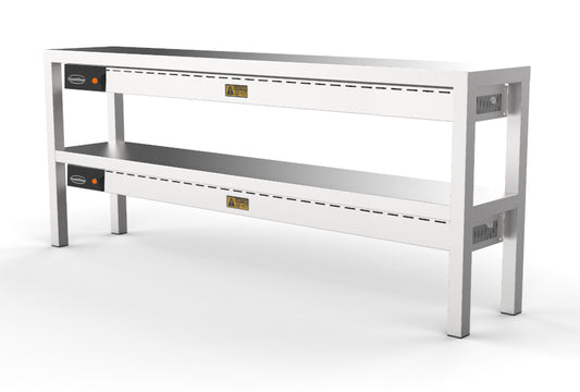 OVERSHELF CERAMIC HEATED 2 LEVEL 1800  10 HEATERS OF 250W