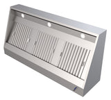 1000 Extraction Canopy Hood – Wall Mounted Stainless Steel