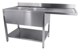 700 SINK UNIT SHELF DISHWASHER FLAT PACKED 2 LEFT 1600