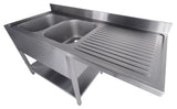 700 SINK UNIT SHELF DISHWASHER FLAT PACKED 2 LEFT 1600
