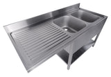 700 SINK UNIT SHELF DISHWASHER FLAT PACKED 2 RIGHT 1600