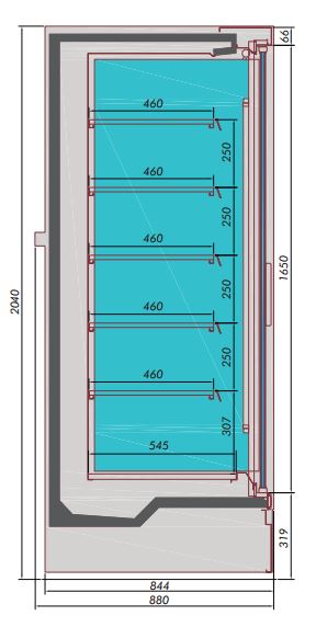 WALL MOUNTED UNIT MIKE 3.8  *TRANSPORT ON REQUEST*