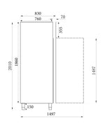 FREEZER SS 2 DOORS