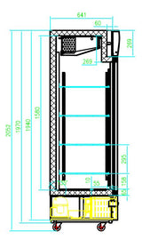 FREEZER 1 GLASS DOOR