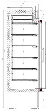 Cake Display Freezer