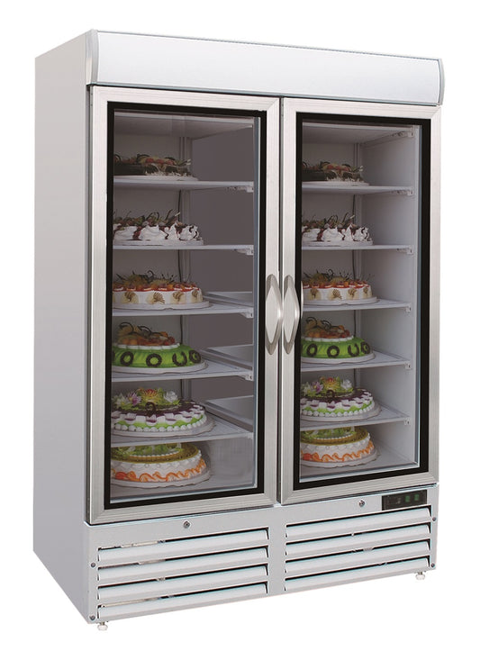 FREEZER 2 GLASS DOORS