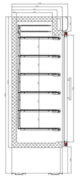 FREEZER 2 GLASS DOORS