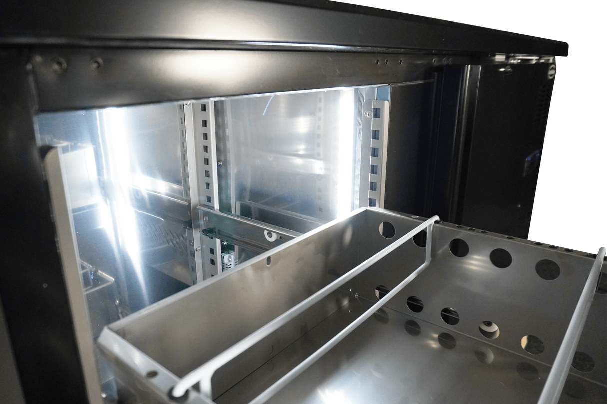 BARCOOLER BLACK 6 DRAWERS