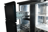 BARCOOLER BLACK 2 DOORS AND 2 DRAWERS