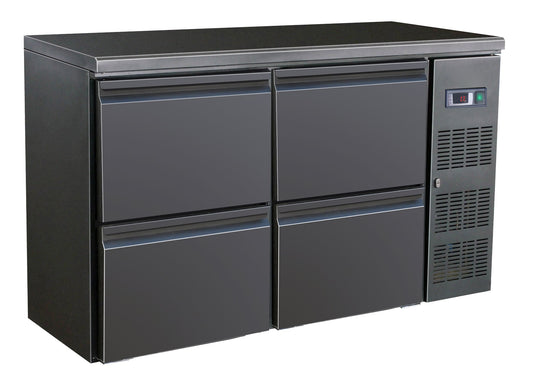BARCOOLER BLACK 4 DRAWERS