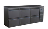 BARCOOLER BLACK 6 DRAWERS