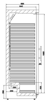 Refrigerator 1 Glass Door 570L