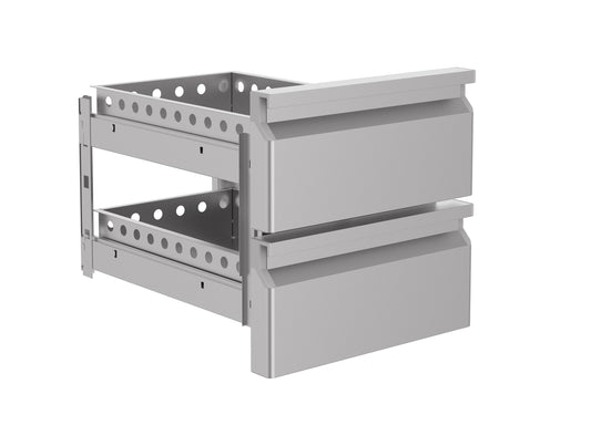 DRAWERSET 2-DRAWERS FOR 7450.0755-0760-0765  Combisteel doesn’t give any warranty on the installation of the drawerset