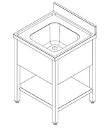 700 SINK UNIT SHELF FLAT PACKED 1 MIDDLE 700