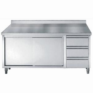 700 WORKTABLE SLIDING DOORS DRAWERS UPSTAND 1600