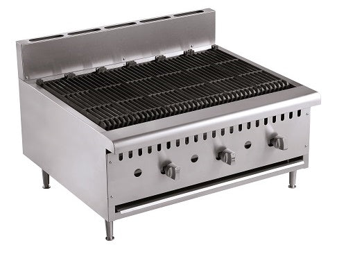 Powerful Gas Lava Stone Grill with 3 Burners