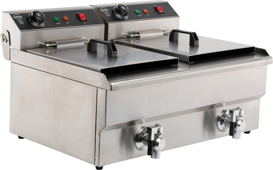 ELECTRIC COUNTER FRYER 2X8 L
