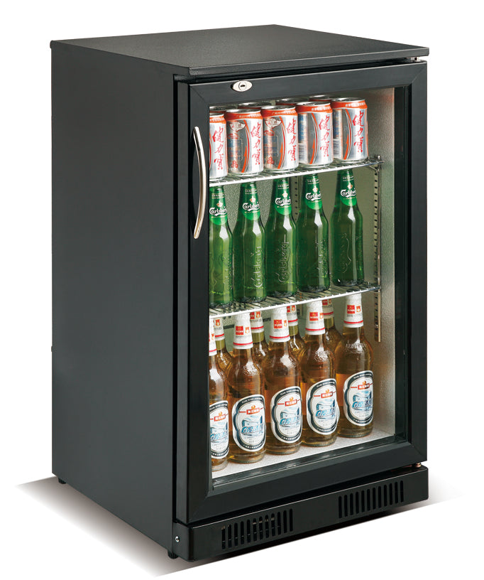 BACKBAR COOLER BLACK 1 DOOR