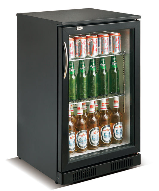 BACKBAR COOLER BLACK 1 DOOR