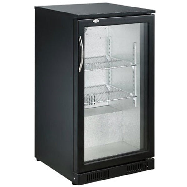 BACKBAR COOLER BLACK 1 DOOR
