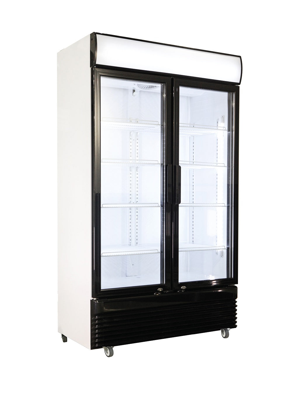 Upright Commercial Refrigerator with 2 Glass Doors BEZ-780 GD